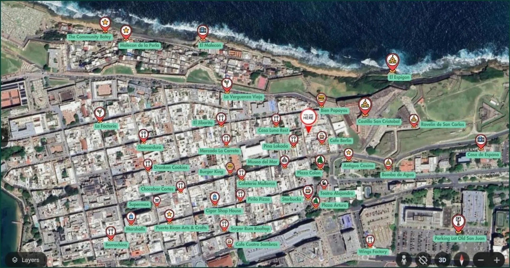 Otium With Nice Terrace In Old San Juan Apartment
